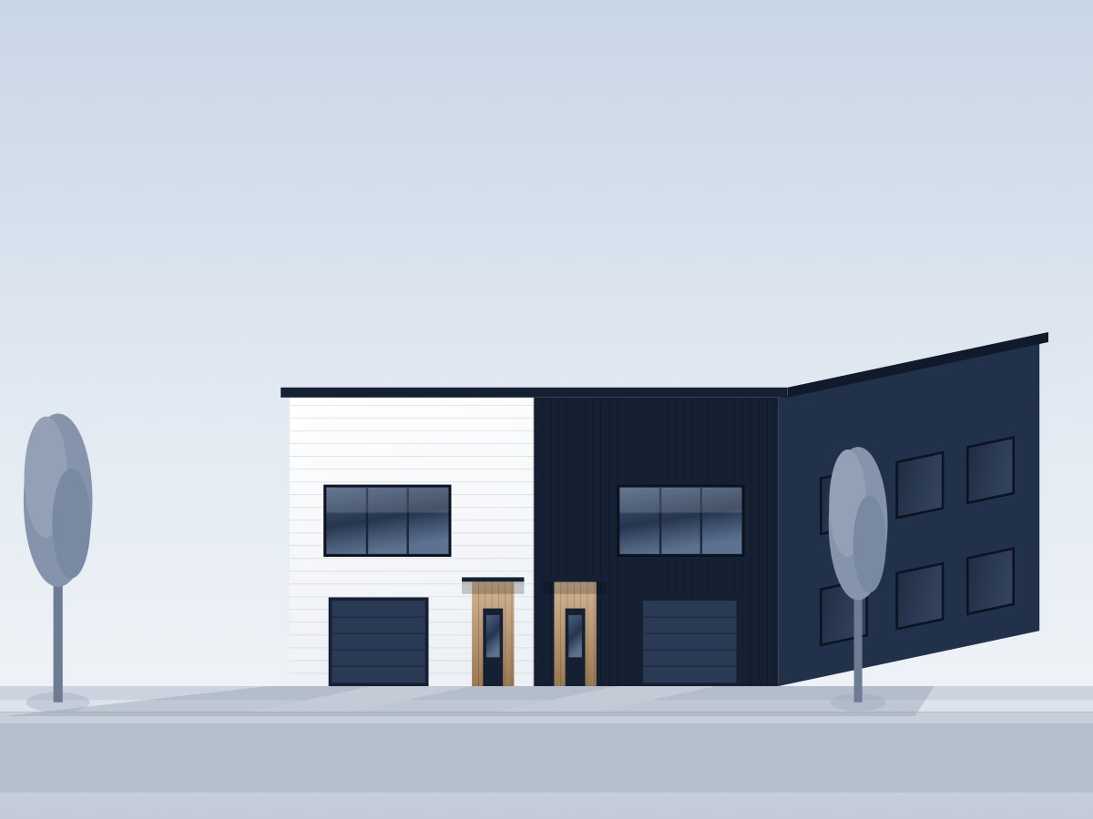 Semi-detached residence concept
